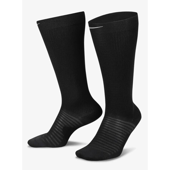 Nike Spark Running Crew Socks Black Dri-Fit Lightweight Men’s 6-7.5 Womens 7.5-9 - Picture 2 of 5